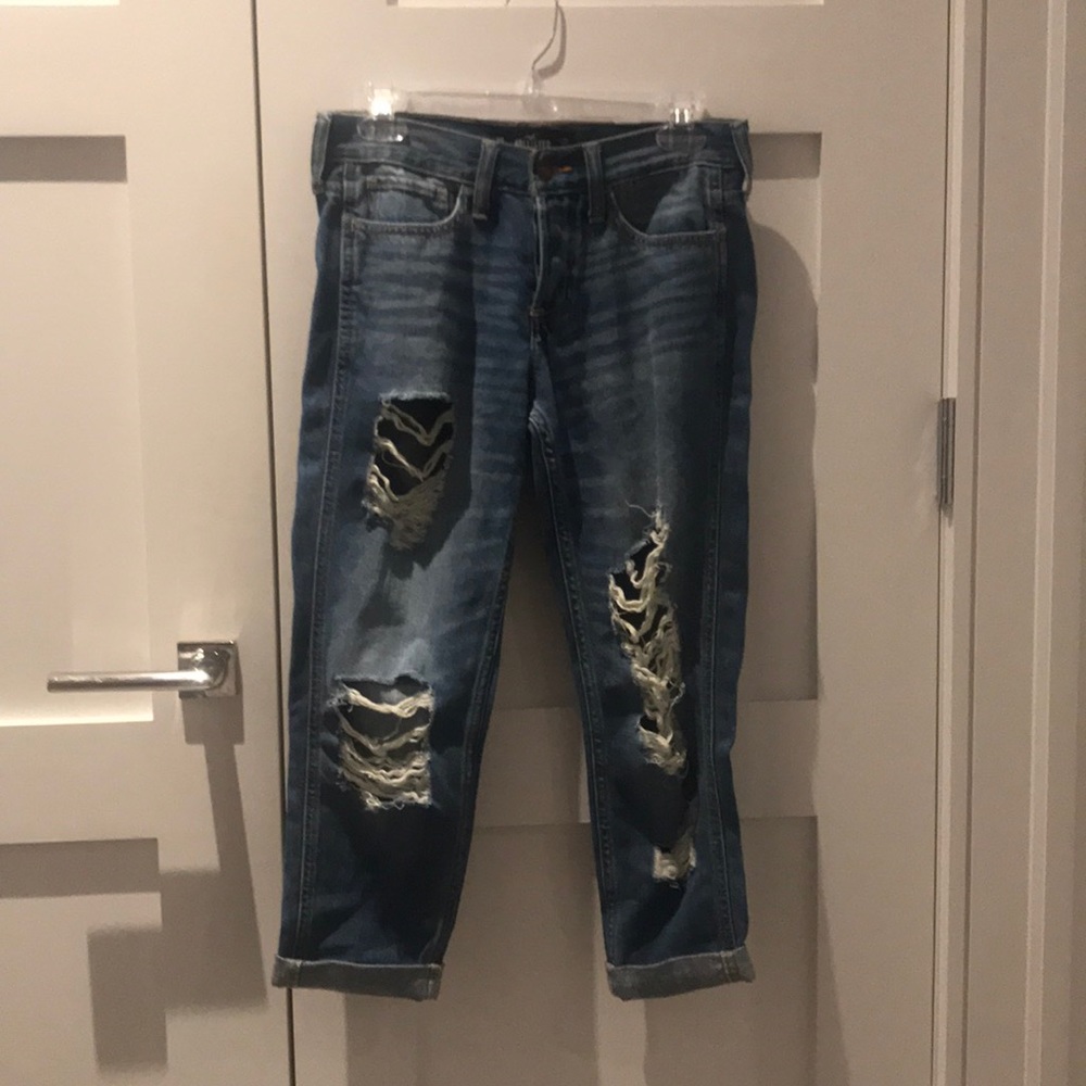 Ripped mom jeans